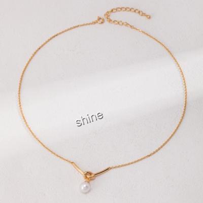 sterling silver pearl necklace