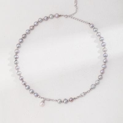 sterling silver pearl necklace